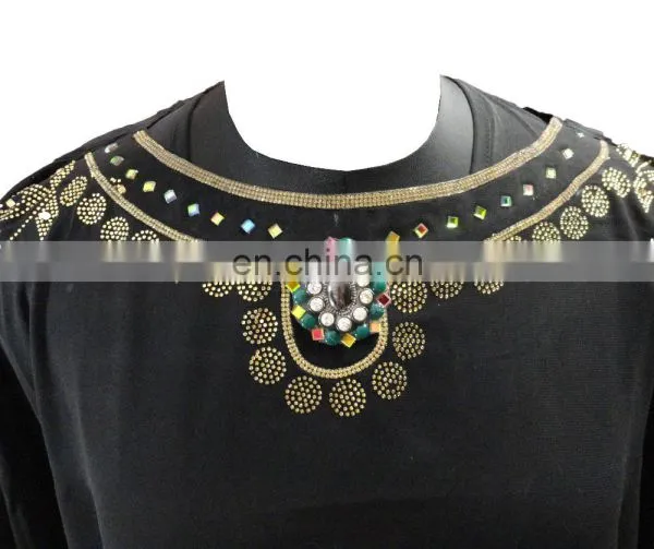 Saudi Arabia 2017 Abaya With Shoulder Veil / Black Color Diamond Stone Work Burkha 2017 / Latest Designer Burkha (dubai Abaya) photo-3