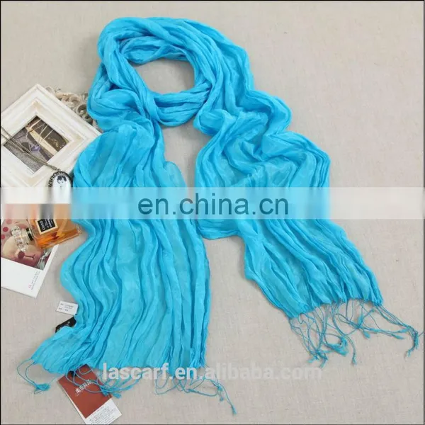 Pink Paj Silk Crinkle Scarf photo-2