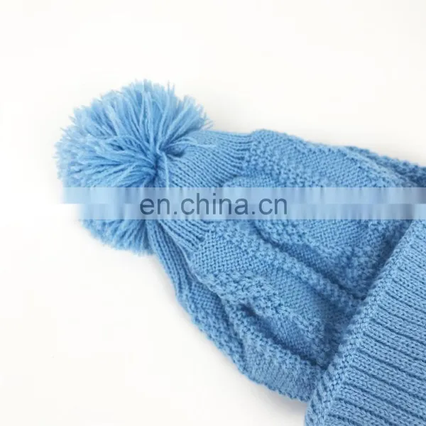 High Quality Custom Logo Mens Cable Knitted Beanie Hat for Men photo-5