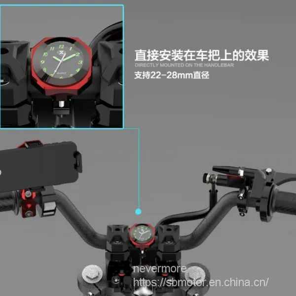 Spirit Beast Motorcycle Modified Luminous Clock Temperature Waterproof L2 photo-2