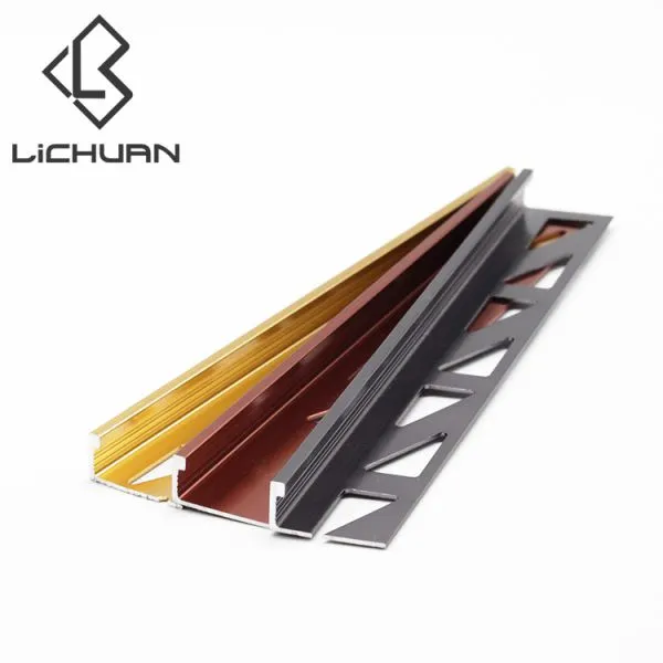 Box Square Edge Tile Trim Polished Aluminum Strip photo-3