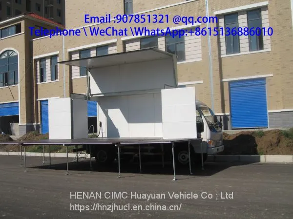 4.2M P5 Screen Led Mobile Stage Truck for Roadshow photo-3