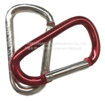 Colorful Carabiner Snap Hook Stainless Steel Hook And Loop Hardware Fittings