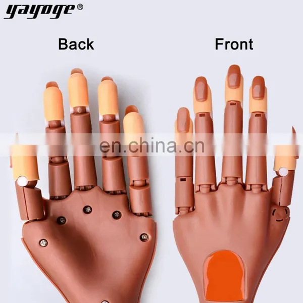 Professional Nail Practice Hand 100pcs Nail Tips Tools Art Hands Tool Adjustable Nail Art Model Hands DIY photo-2