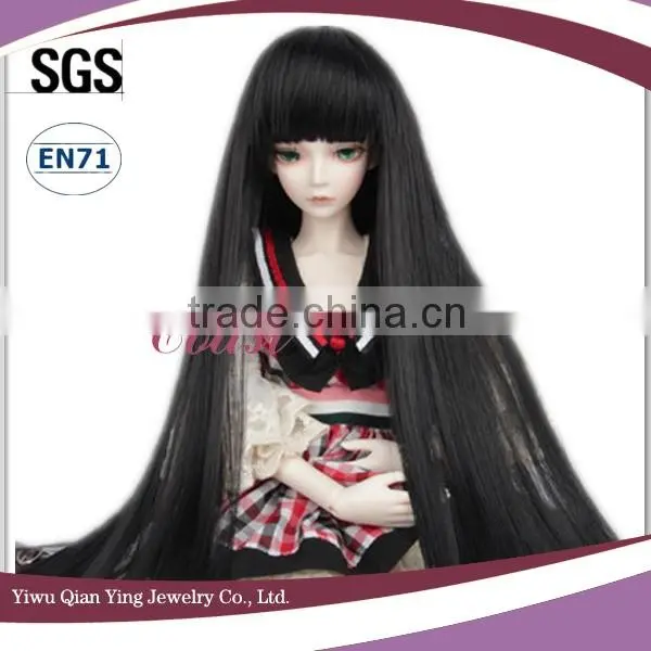 Wholesale Long Straight Blond Bjd Doll Wig on Sale photo-3