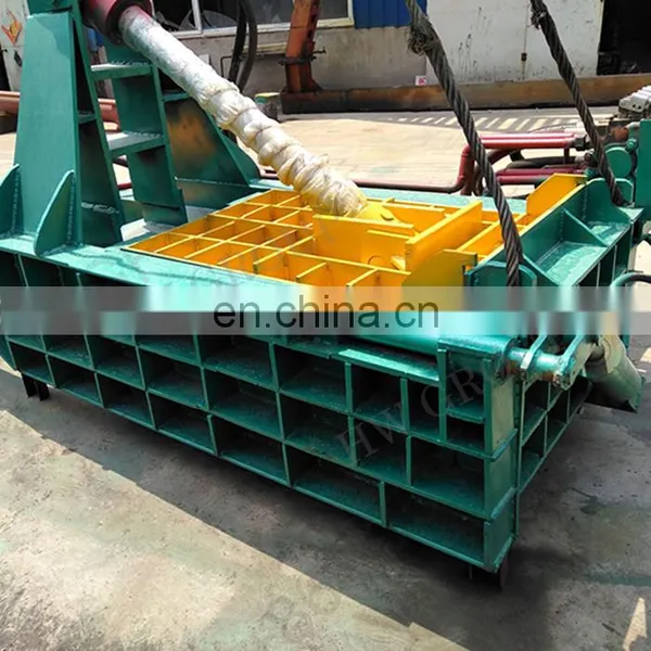 630KN Horizontal Used Hydraulic Baler Aluminium Cans Automatic Scrap Metal Press Baler photo-3