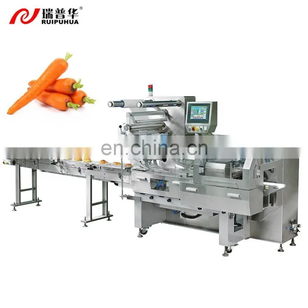 Vegetable Flow Wrapping Machine Celery/Green Pepper /Cucumber Packing Machine photo-2