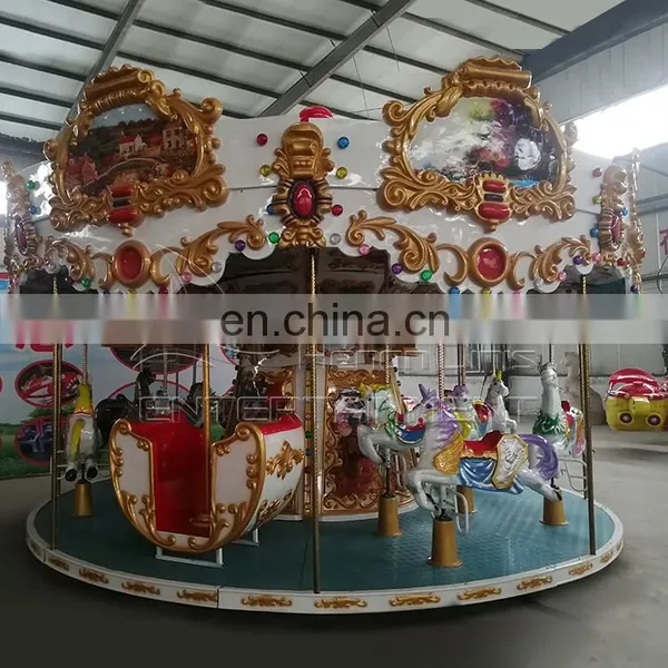 Attractive Games Funfair Outdoor Kids Playground Carousel Ride for Sale photo-4