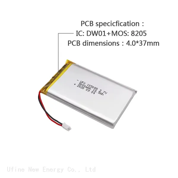 Li Ion Battery Manufacturers In China Smart Home Battery UFX 105085 5000mAh 3.7V Wireless Device Battery Pack photo-4