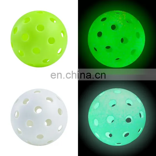 Luminous Pickleball 74mm 40 Holes Pickleballs Glow in Dark photo-2