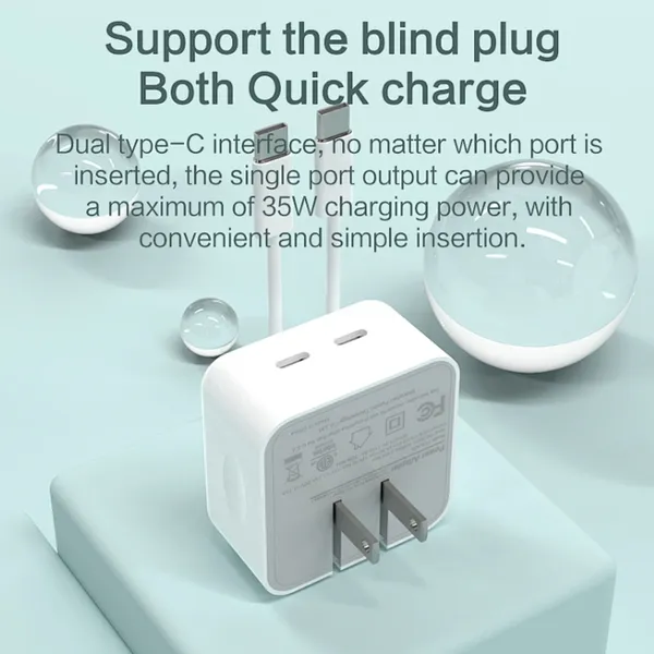 QC3.0 Fast Charging Adapter With Overload Protection and Heat Dissipation