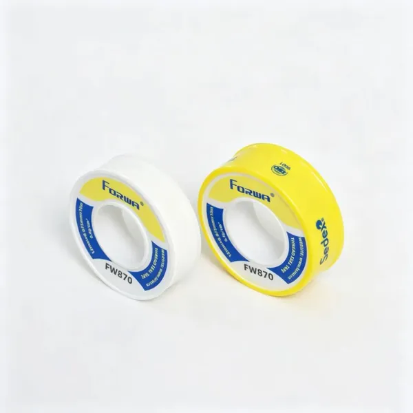 Forwa FW870 Durable PVC PTFE Sealing Tape 12mm Chemical Resistant Injection Molded Yellow and Blue ODM OEM Construction Thread photo-3