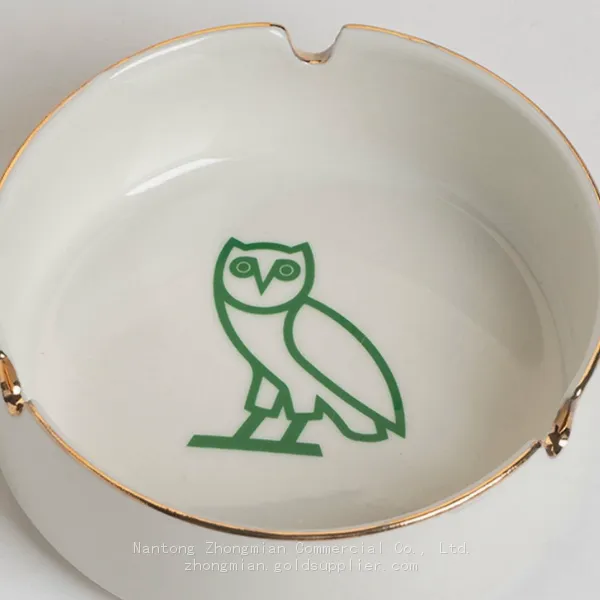 Wholesale Custom Ceramic Ashtray in Different Shapes, Colour and OEM LOGO photo-5