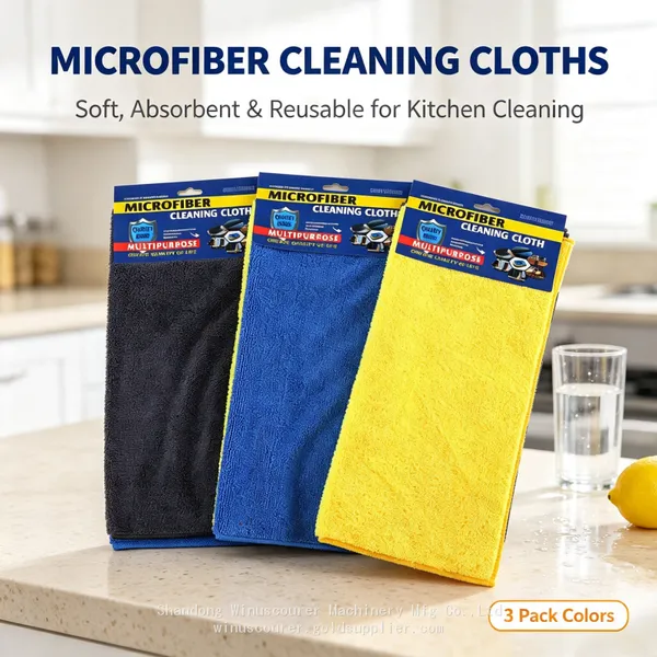 Custom Printed Microfiber Cleaning Cloths Assorted Rainbow Color Absorbent Reusable Towels for Household Wholesale