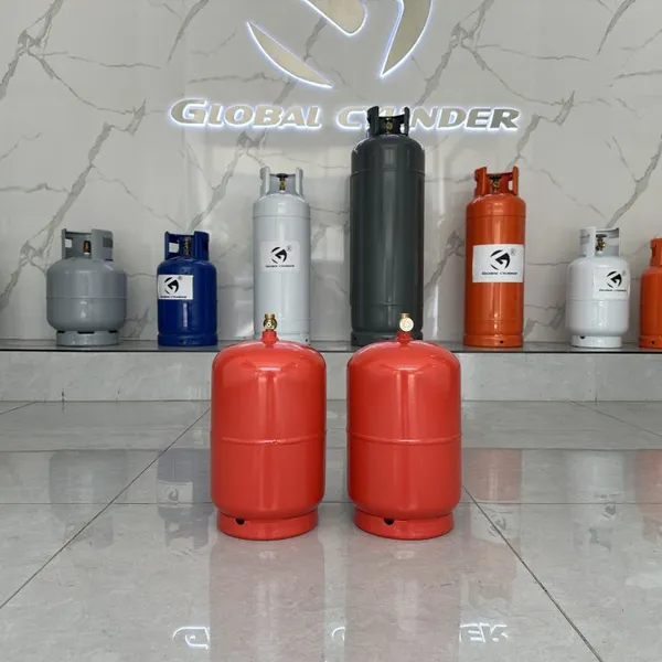 3kg Portable LPG Gas Cylinder Empty Steel Propane Bottle for Camping BBQ Outdoor Cooking