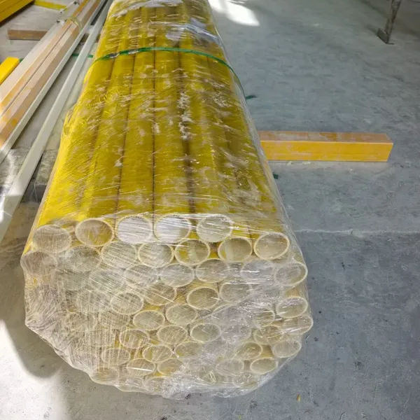 FRP Round Tube 76mm OD 6mm Wall Fiberglass 70% Glass Content 6m Length for Corrosive Chemical Rack photo-5