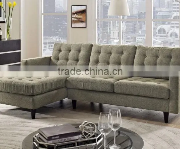 Fresh Green Fabric Living Room Sofa Set With Buttons XYN2060