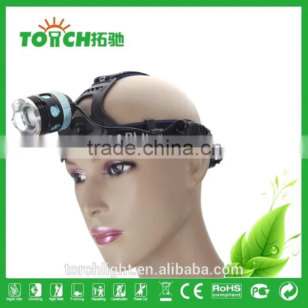 LED Fishing Light CRE E XM-L T6 LED Focus Headlight Headlamp 2000LM Zoomable Adjustable Light for Camping Hiking + Car Charger photo-2