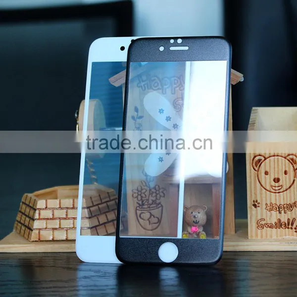 PC Edge Silk Printing White and Black Color Edge Anti-explosion Screen Protector for Iphone Supplier's Choice photo-5