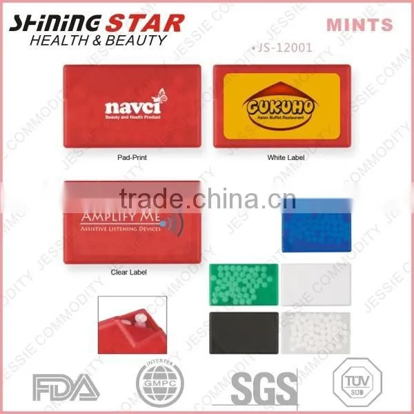 Rectangle Shape Strong Pepper Mints