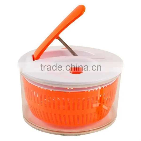 2016 Hot Selling Food Contact Safe Plastic Salad Tools Salad Spinner Salad Dryer With Slicer and Blade photo-6