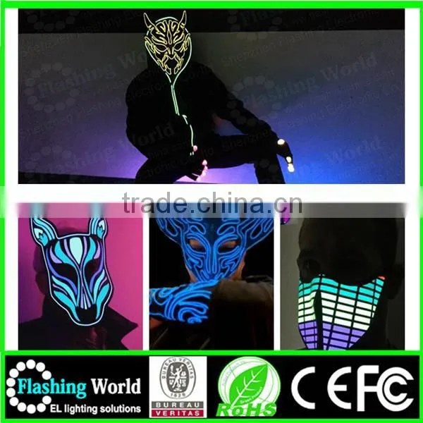 Amazing Music Festival Whoelsale el Wire Flashing Mask photo-5