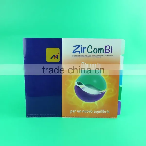 Professional Custom-made Multipage Folder, A4 pp File Bag for Paper File, L Shape Folder With Individual Tabs photo-2