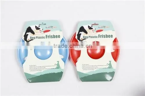 New Design Funny Plastic Frisbee Pet Training Toy Blue Color photo-5