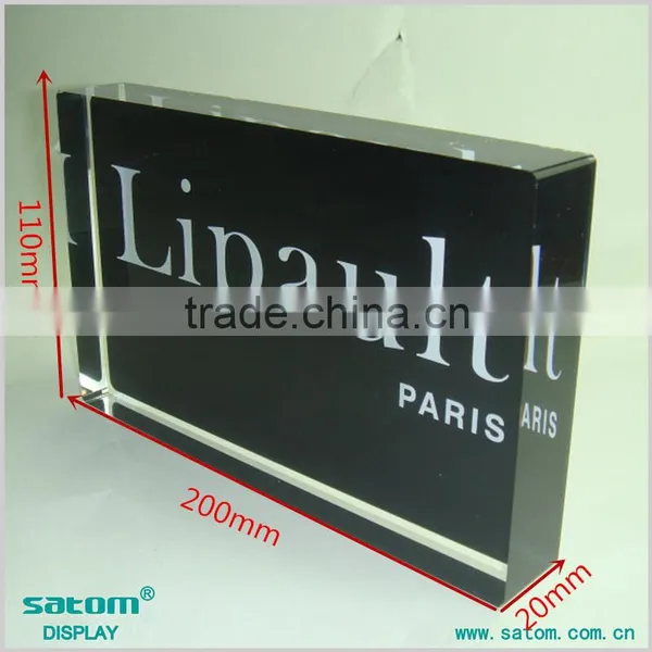High Quality Hot Sale Acrylic Logo Block photo-2