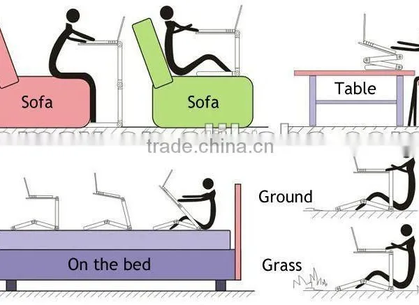 Folding Laptop Table for Lazy People Table for Lazy People for Kitchen photo-5