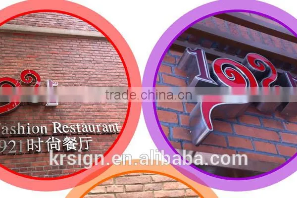 3d Mental Alphabet Letter Sign for Outdoor Signage Using photo-3
