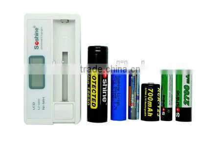 Soshine S7 1pcs Li-ion 18650 16340 14500 / AA AAA NiMH LCD Universal Battery Charger photo-6