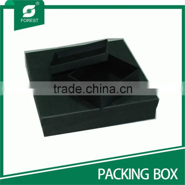 MEDIUM LAMINATED CARDBOARD BALCK BOXES FOR PACKAGING WATCH photo-5