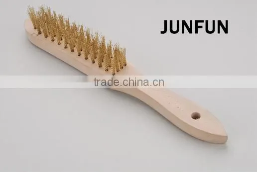 Schima Wooden Handle Brush Brass Wire Superba Brush photo-4