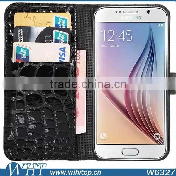 Hot New Products for Samsung Galaxy S6 Flip Leather Case,Wallet Case With Stand for S6 photo-3