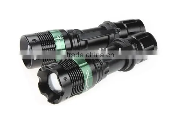 500 Lumen XM-L T6 LED Flashlight Torch Lamp Zoomable+18650 Battery+Charger photo-3