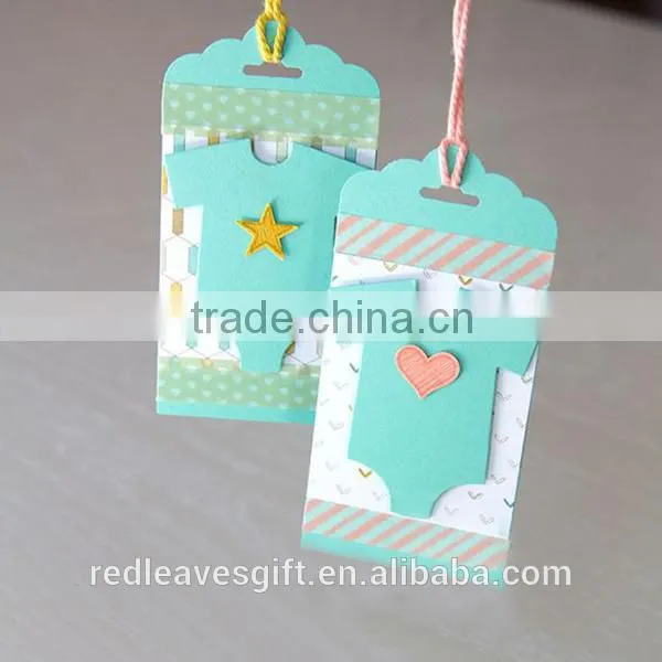 Baby Shower Gift Tags, Laser Cut Kids Hang Tags Hot Sale