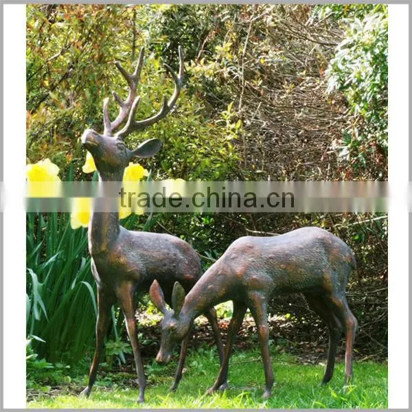 Home Decor Metal Bronze Elk Statue Sculpture for Sale photo-3