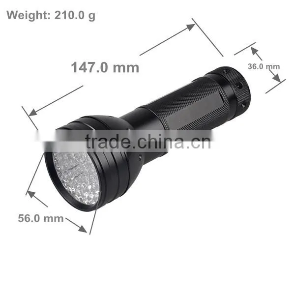 Dry Battery Power Source 51 LED UV Handheld Flashlight With 3 AA Batteries photo-2