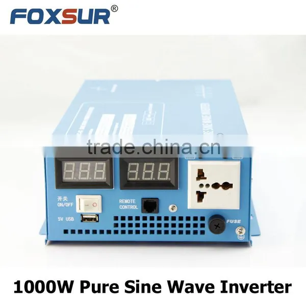Battery Voltage LED Display 1000W Pure Sine Wave Inverter 12V 24V 48V DC to 110V 230V AC, DC to AC Solar Power Inverter photo-2