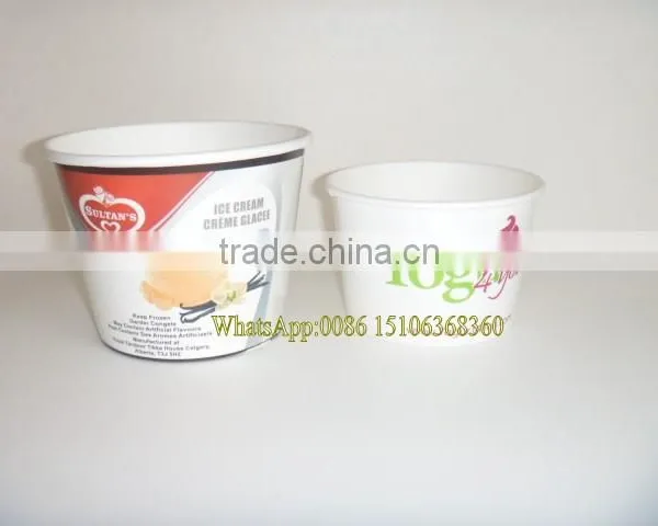 New Style Disposable Take Away Paper Ice Cream Cup With Lid photo-3