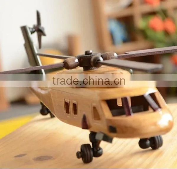 wooden aircraft plane model