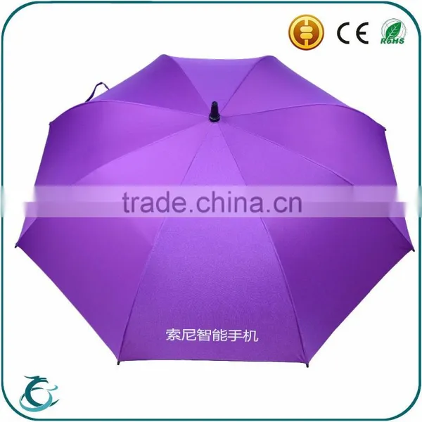 China Wholesale Promotional Fiberglass Silver Coated Inside Straight Umbrella photo-4