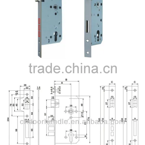 China Made European Door Latch Lock
