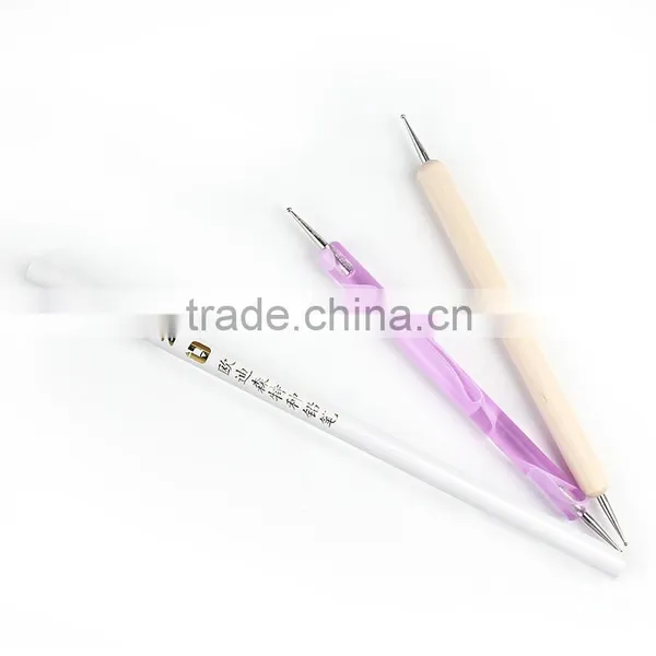 Cheap Wooden and Plastic Nail Art Dotting Tools and Brushes photo-4