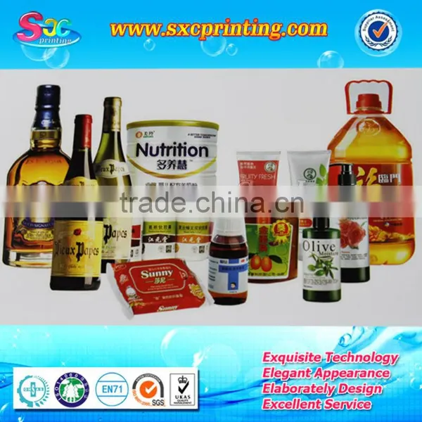 Professional design and wholesale shrink wrap bottle labels