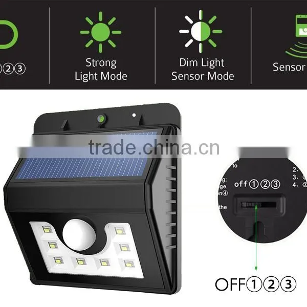 3 Lighting Level 50SMD LED Solar Motion Porch Lights Outdoor photo-3