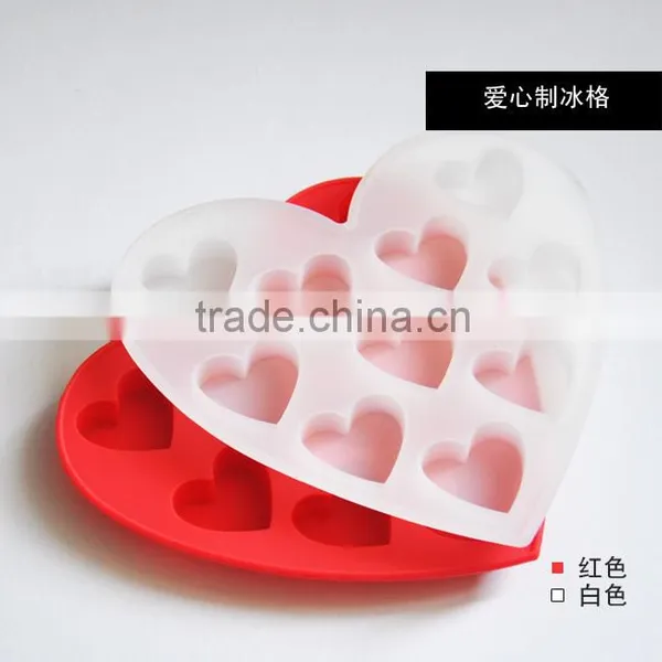 OEM Available Romantic Love Heart Shape Custom Ice Cube Tray photo-2
