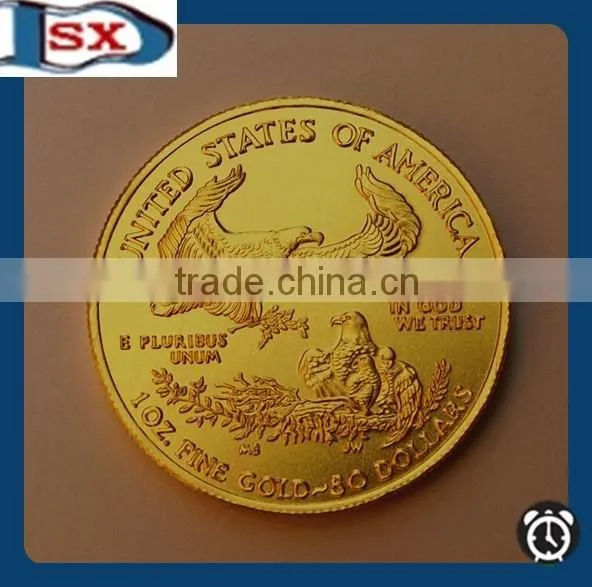.999 Fine Gold Folk Art Style Gold Coin/high Imitation 22karat Souvenir Use Gold Coin in Stock photo-2