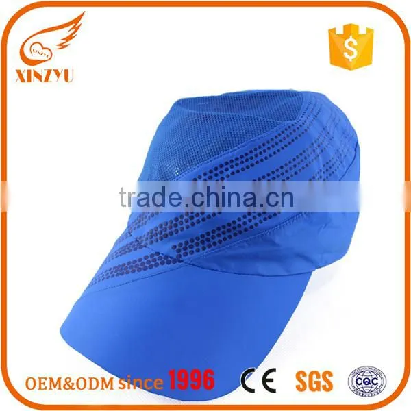 Promotional Breathable Mesh Caps Closure Blue Sport Cap
